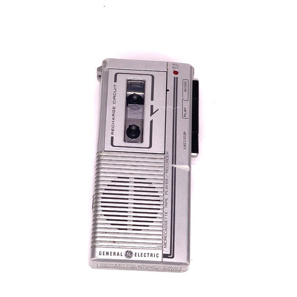 Vintage General Electric Micro Cassette Tape Player Recorder Model No. 3-5325B